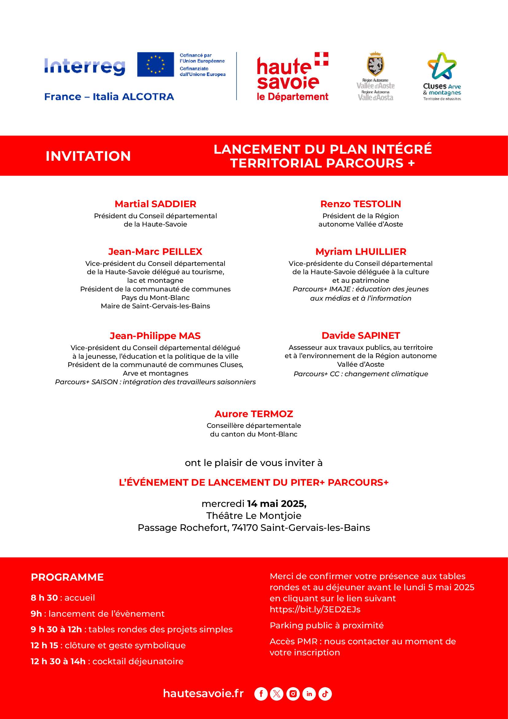 [PITER PARCOURS+] Evento di lancio