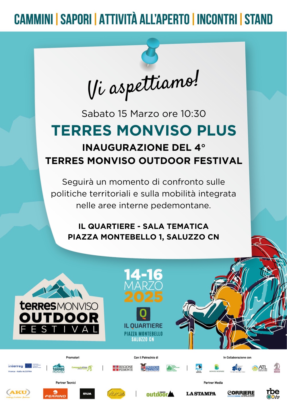 [Projet Terres Monviso] Inauguration du 4ème Terres Monviso Outdoor Festival