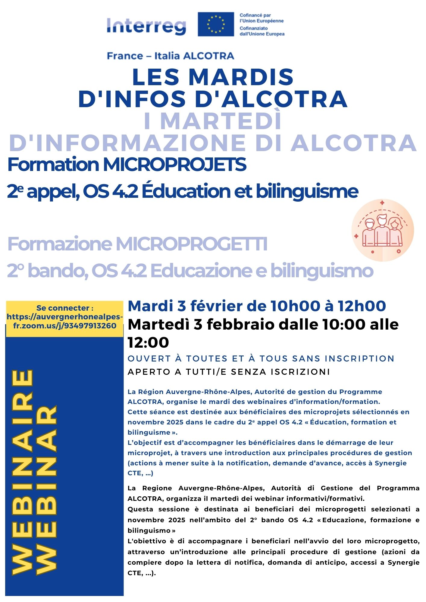 ormation MICROPROJETS 2ᵉ appel, OS 4.2  Éducation, formation et bilinguisme 